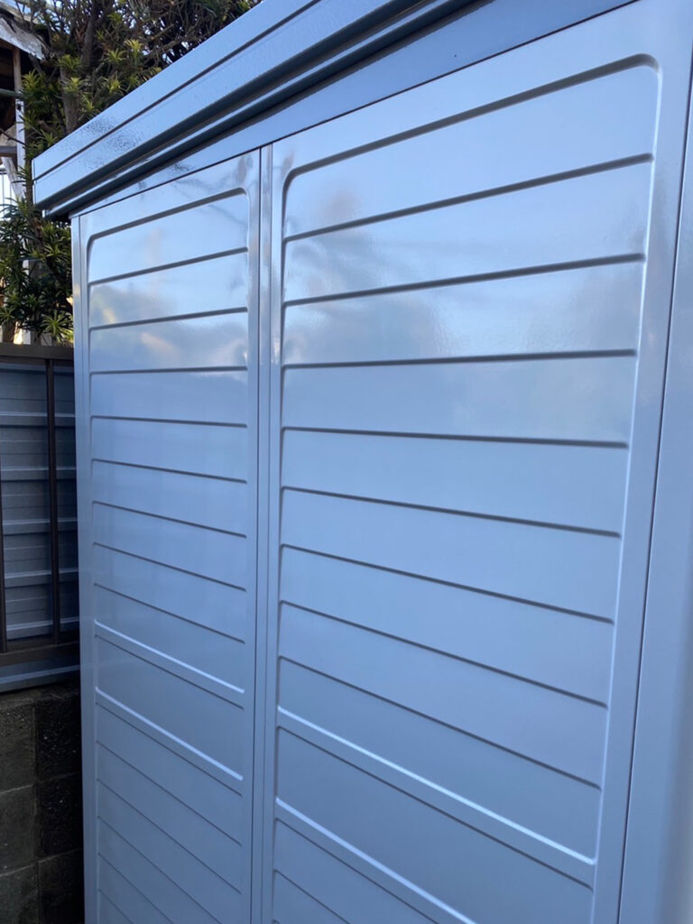 福岡県糟屋郡 N様邸【住宅塗装】作業工程：物置塗装 写真6