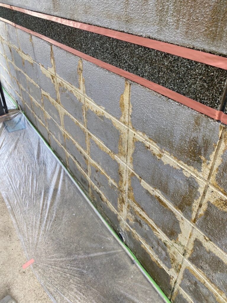 福岡県糟屋郡 N様邸【住宅塗装】作業工程：塀塗装 写真4