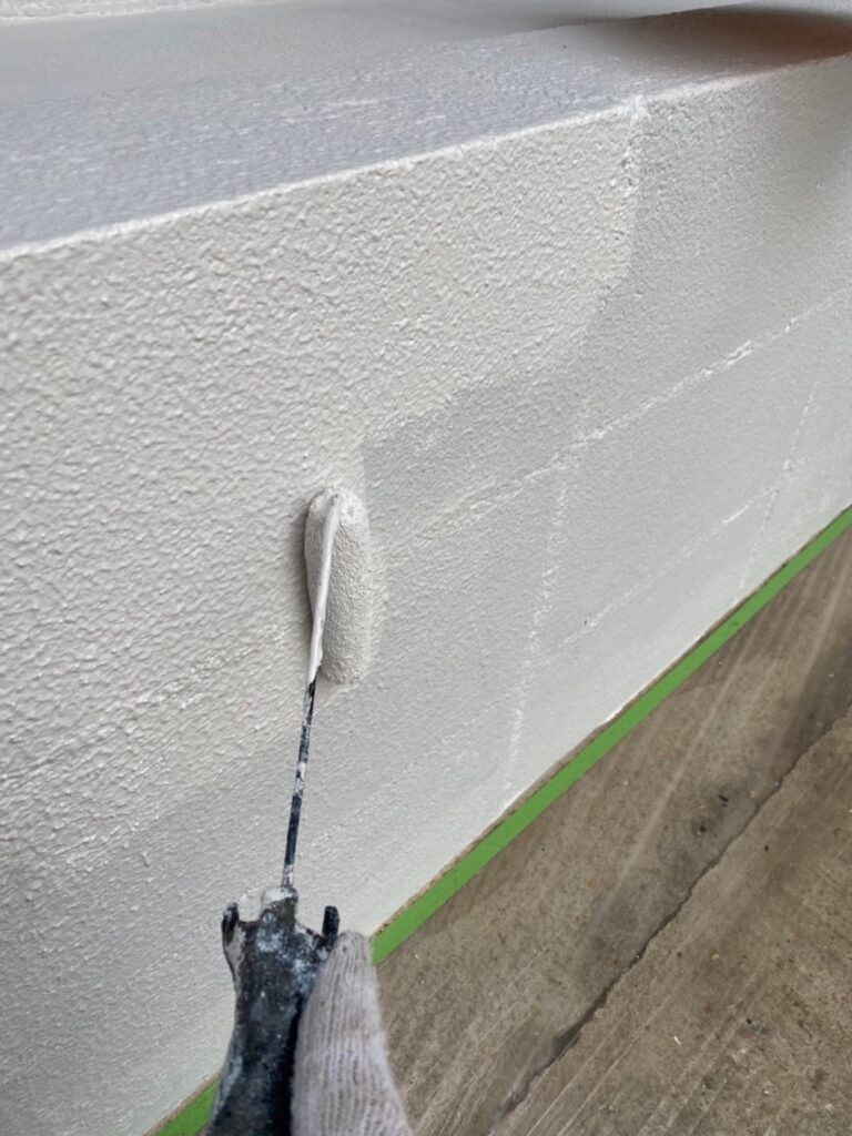 福岡県糟屋郡 N様邸【住宅塗装】作業工程：塀塗装 写真9