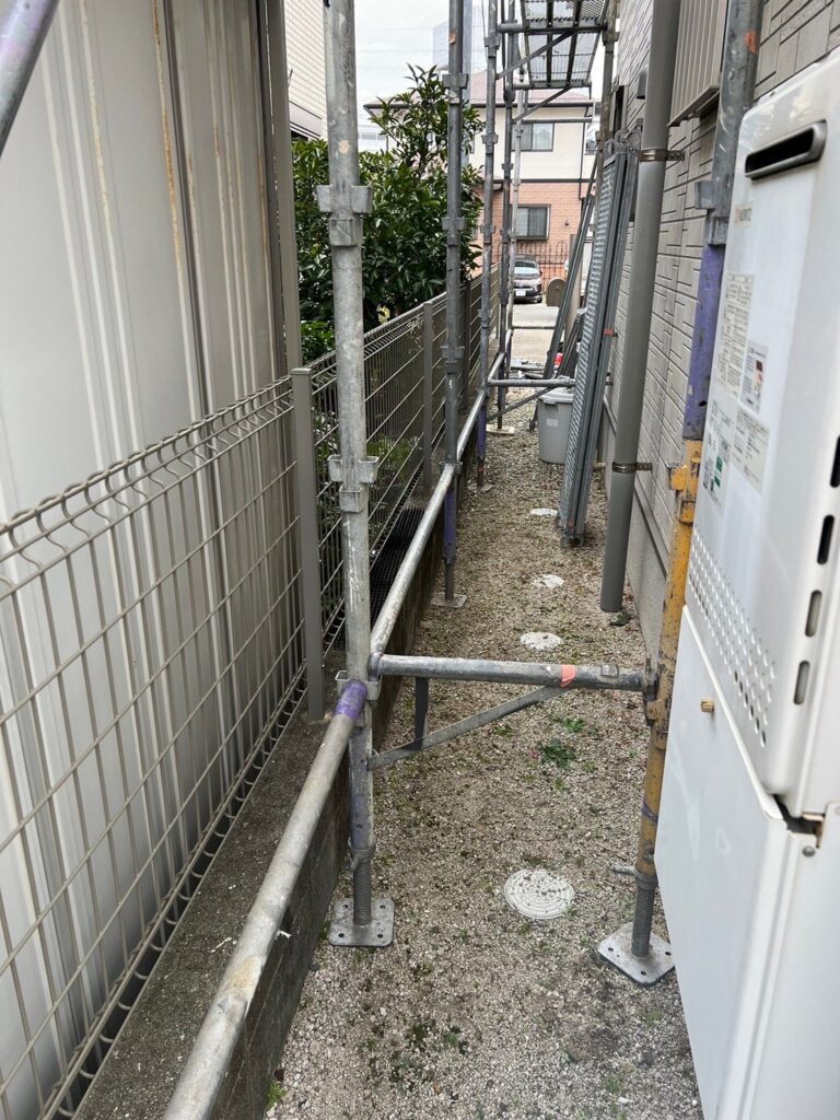 福岡県春日市 H様邸【住宅塗装】足場組立 写真2