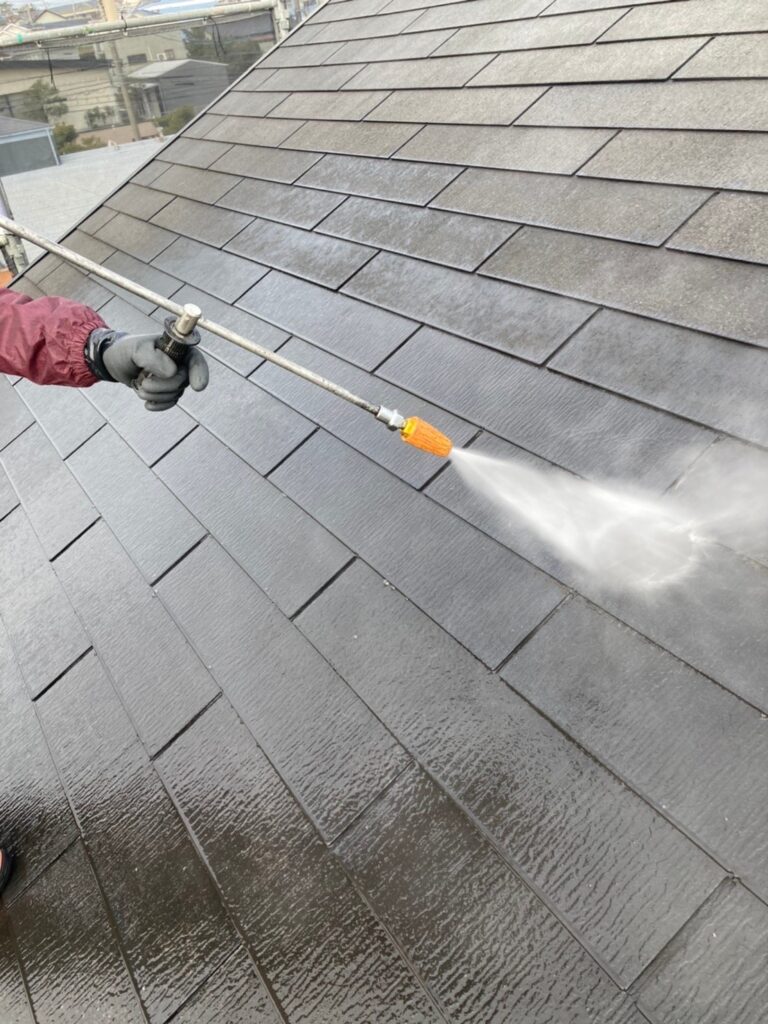 福岡県春日市 H様邸【住宅塗装】高圧洗浄 写真1