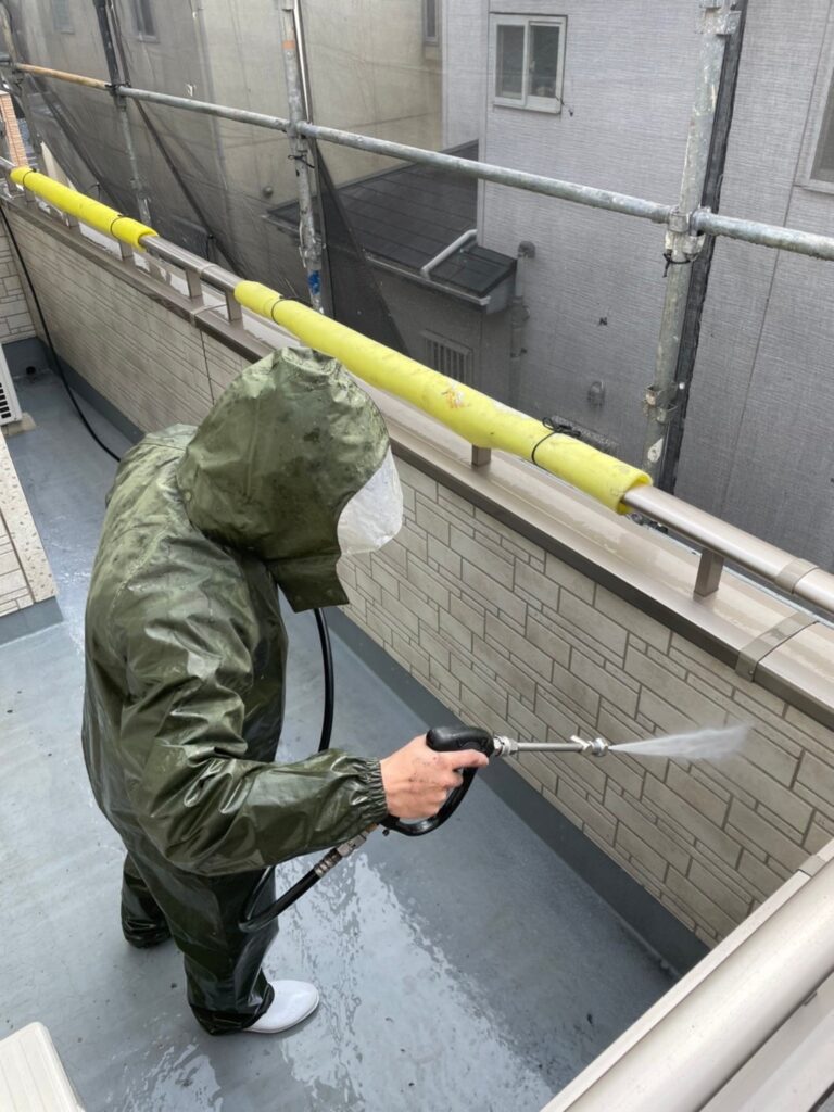 福岡県春日市 H様邸【住宅塗装】高圧洗浄 写真3