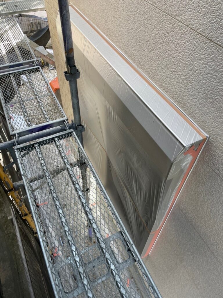 福岡県春日市 H様邸【住宅塗装】各所養生 写真1