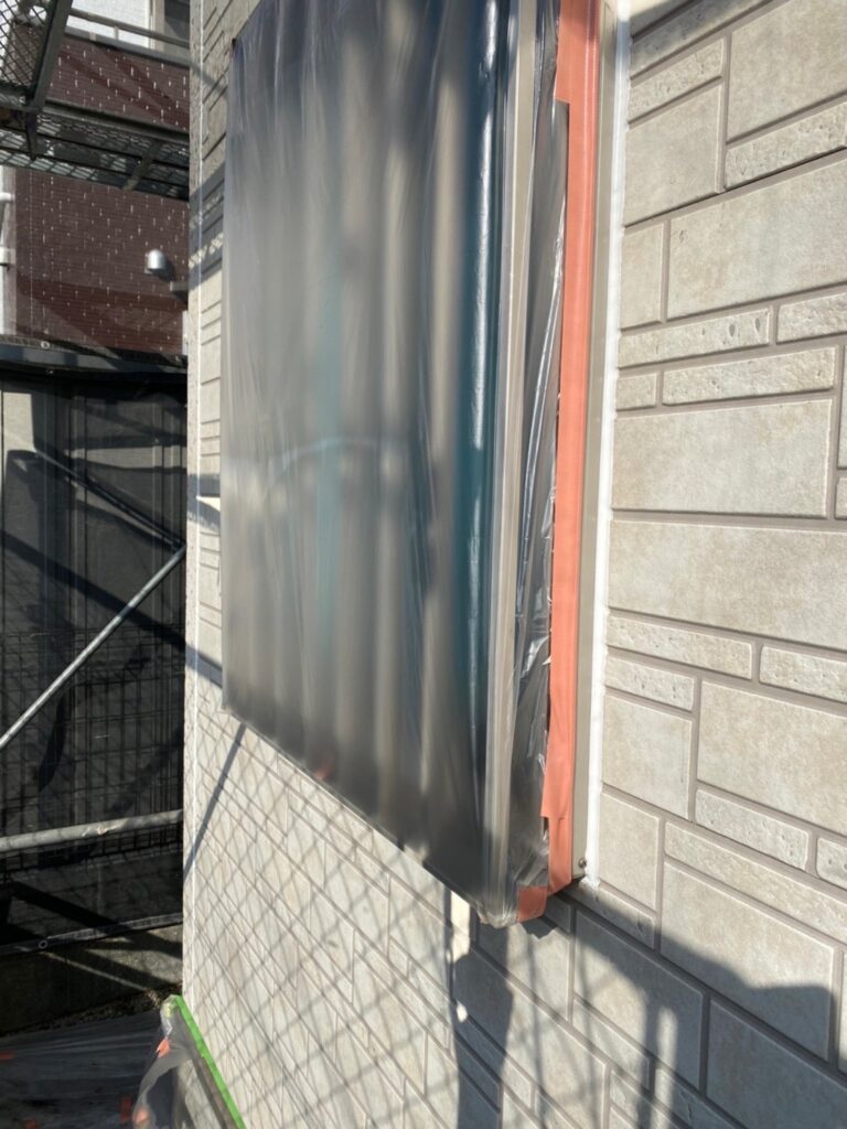 福岡県春日市 H様邸【住宅塗装】各所養生 写真2