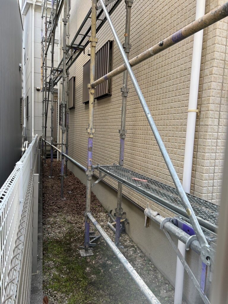 福岡県春日市 A様邸【住宅塗装】足場組立 写真1