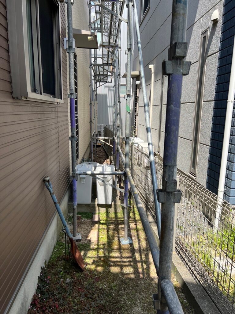 福岡県春日市 A様邸【住宅塗装】足場組立 写真2