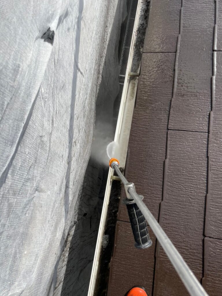 福岡県春日市 A様邸【住宅塗装】高圧洗浄 写真4