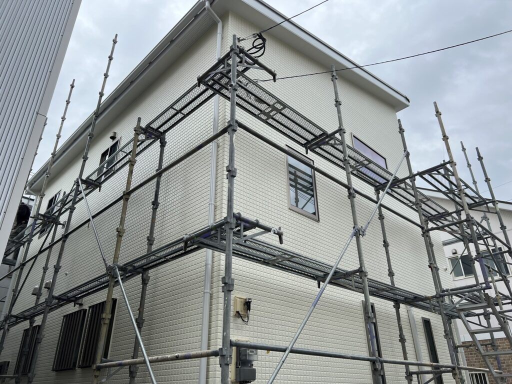 福岡県春日市 A様邸【住宅塗装】足場解体 写真1