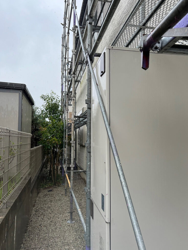 福岡県福岡市西区 N様邸【住宅塗装】足場組立 写真2