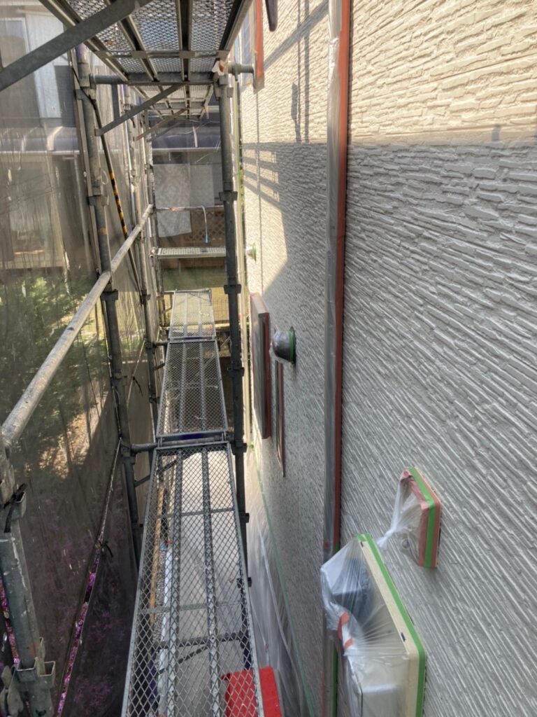 福岡県福岡市西区 N様邸【住宅塗装】養生 写真4