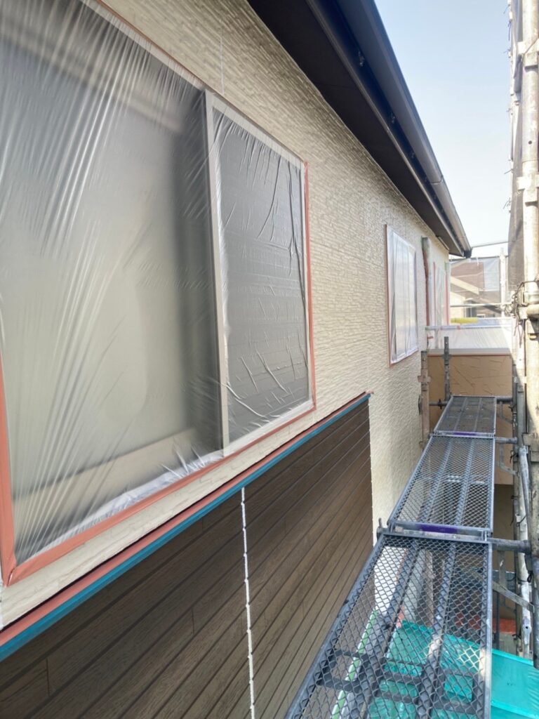 福岡県福岡市西区 N様邸【住宅塗装】養生 写真5