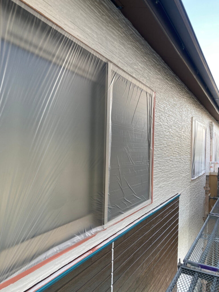 福岡県福岡市西区 N様邸【住宅塗装】外壁塗装(中塗り) 写真22