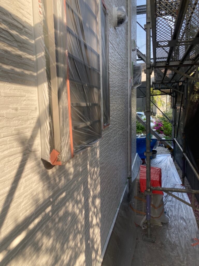 福岡県福岡市西区 N様邸【住宅塗装】外壁塗装(中塗り) 写真24