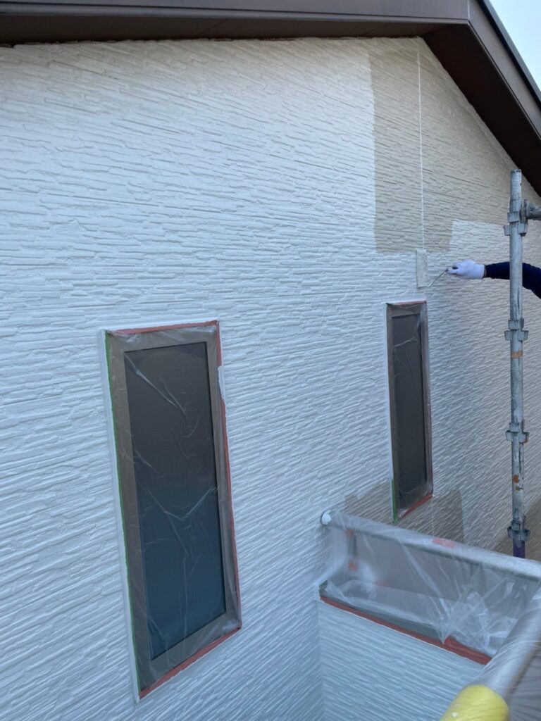 福岡県福岡市西区 N様邸【住宅塗装】外壁塗装(中塗り) 写真18
