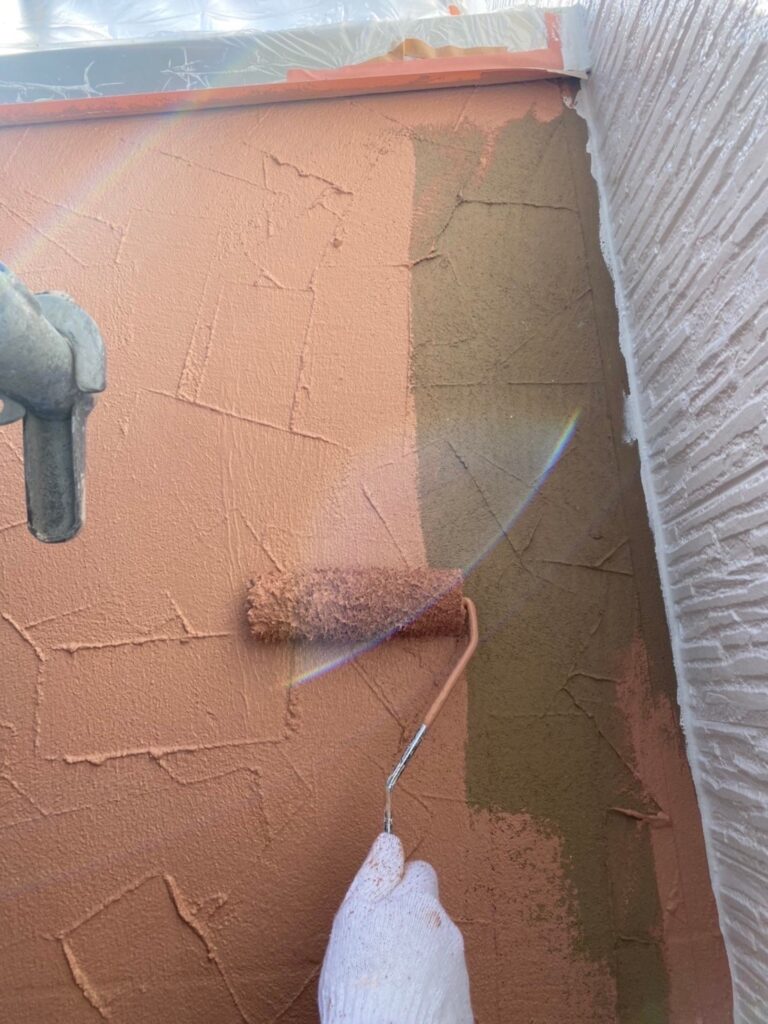 福岡県福岡市西区 N様邸【住宅塗装】外壁塗装(中塗り) 写真28