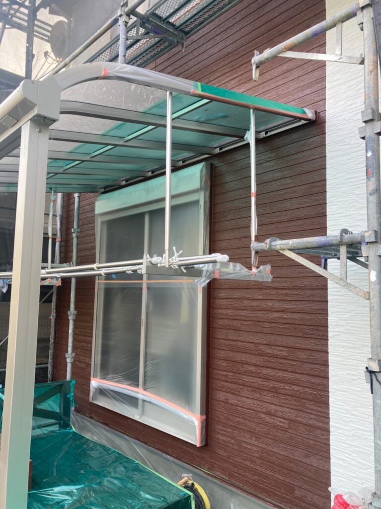 福岡県福岡市西区 N様邸【住宅塗装】外壁塗装(上塗り) 写真34