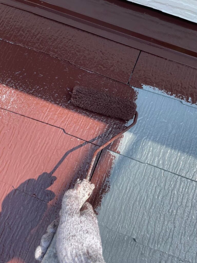 福岡県福岡市西区 N様邸【住宅塗装】屋根塗装(中塗り) 写真9