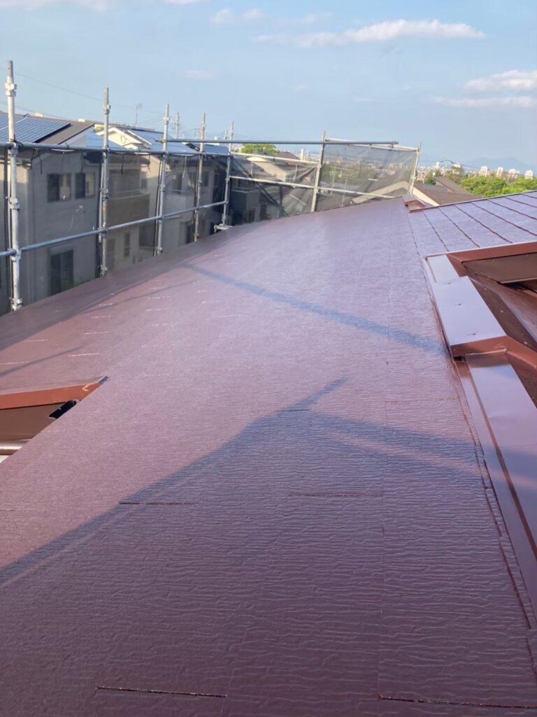 福岡県福岡市西区 N様邸【住宅塗装】屋根塗装(中塗り) 写真11