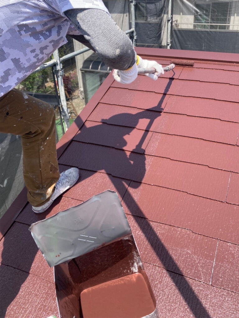福岡県福岡市西区 N様邸【住宅塗装】屋根塗装(上塗り) 写真15