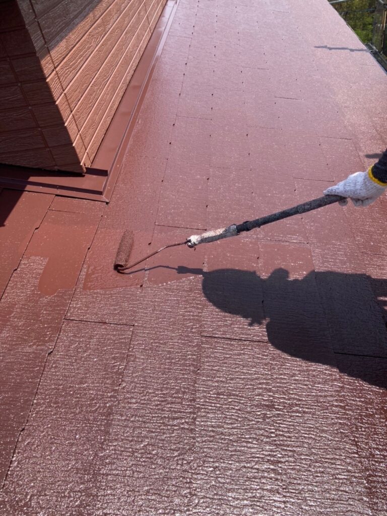 福岡県福岡市西区 N様邸【住宅塗装】屋根塗装(上塗り) 写真16
