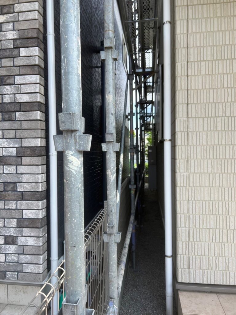 福岡県大野城市 H様邸【住宅塗装】足場組立 写真1