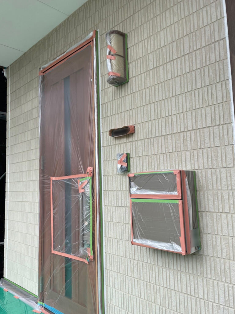 福岡県大野城市 H様邸【住宅塗装】各所養生 写真7