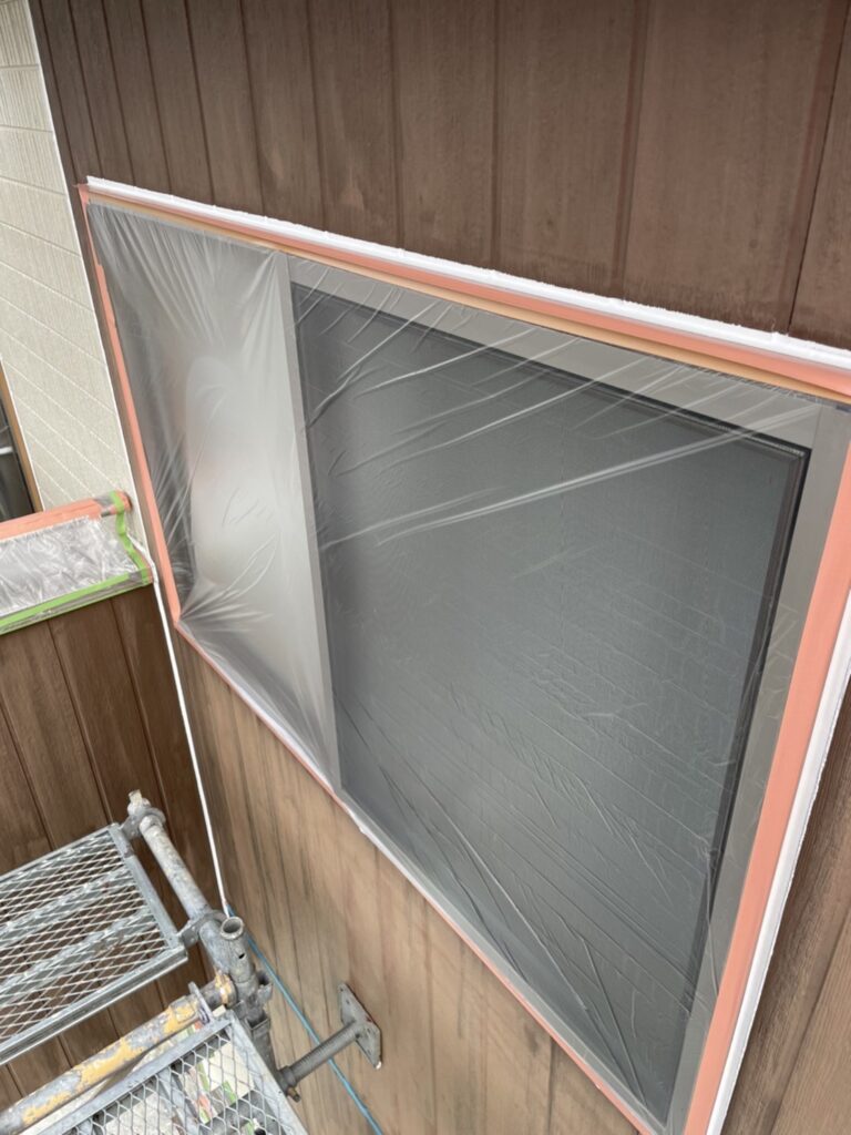 福岡県大野城市 H様邸【住宅塗装】各所養生 写真3