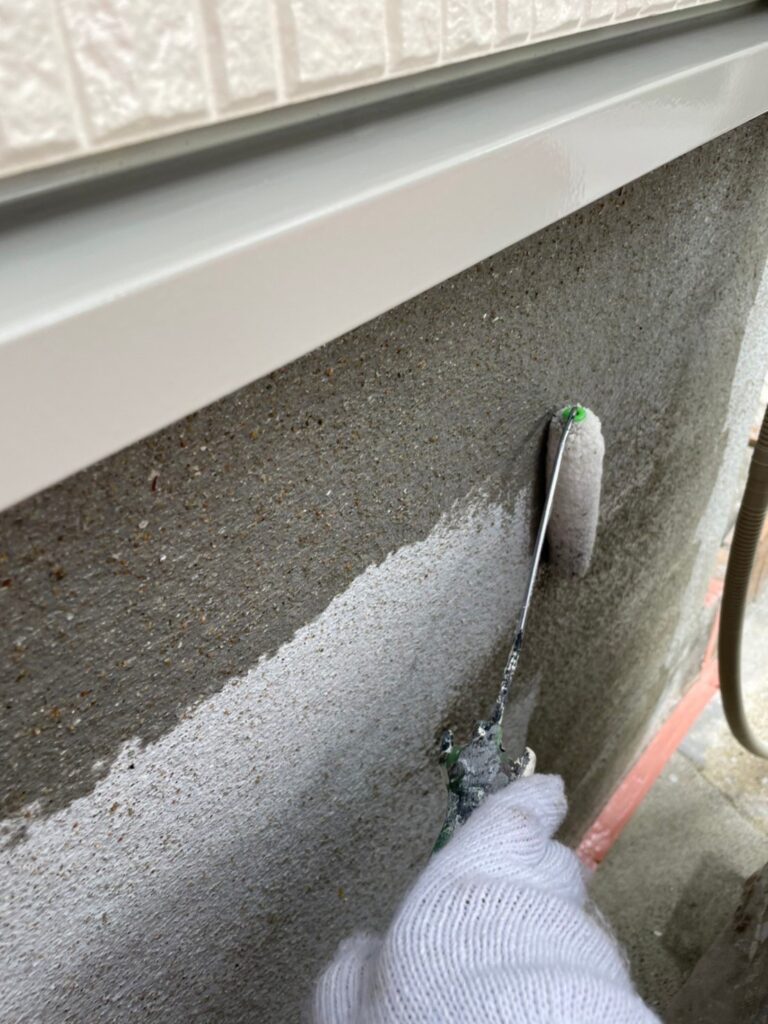 福岡県大野城市 H様邸【住宅塗装】基礎巾木塗装 写真2