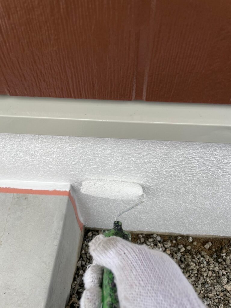 福岡県大野城市 H様邸【住宅塗装】基礎巾木塗装 写真6