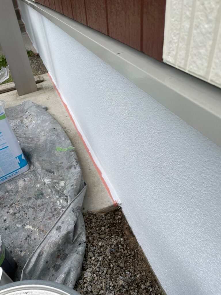 福岡県大野城市 H様邸【住宅塗装】基礎巾木塗装 写真7