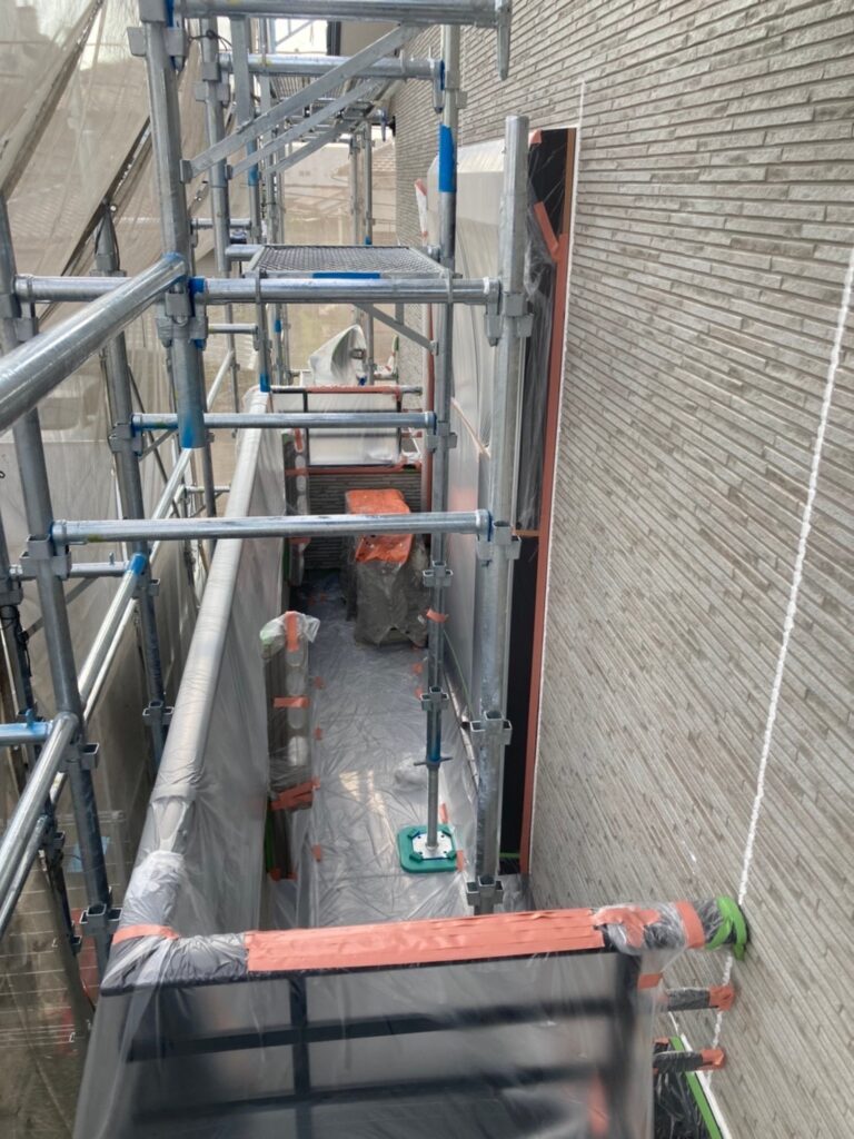 福岡県久留米市 S様邸【住宅塗装】各所養生 写真3