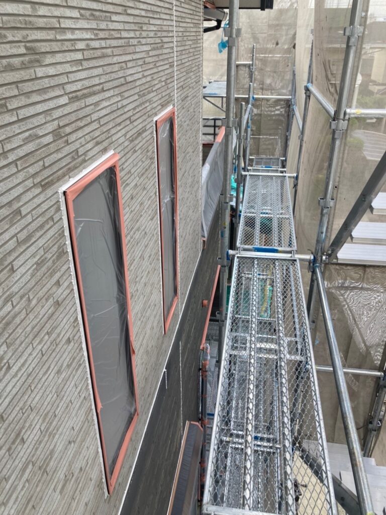 福岡県久留米市 S様邸【住宅塗装】各所養生 写真4