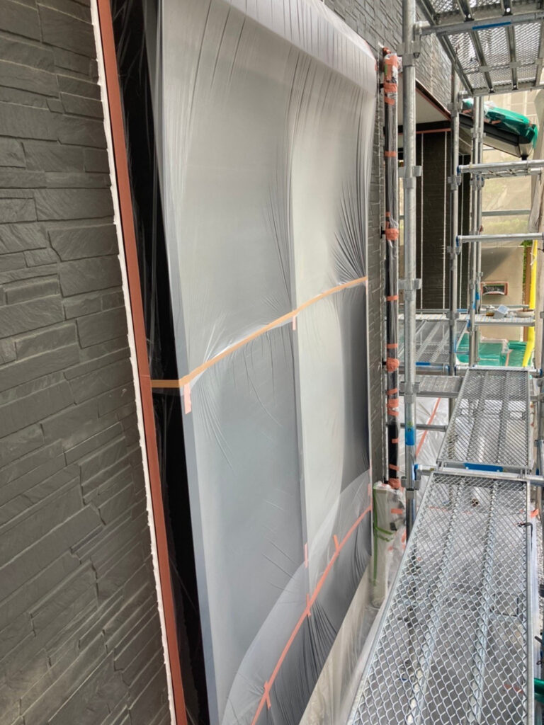 福岡県久留米市 S様邸【住宅塗装】各所養生 写真9