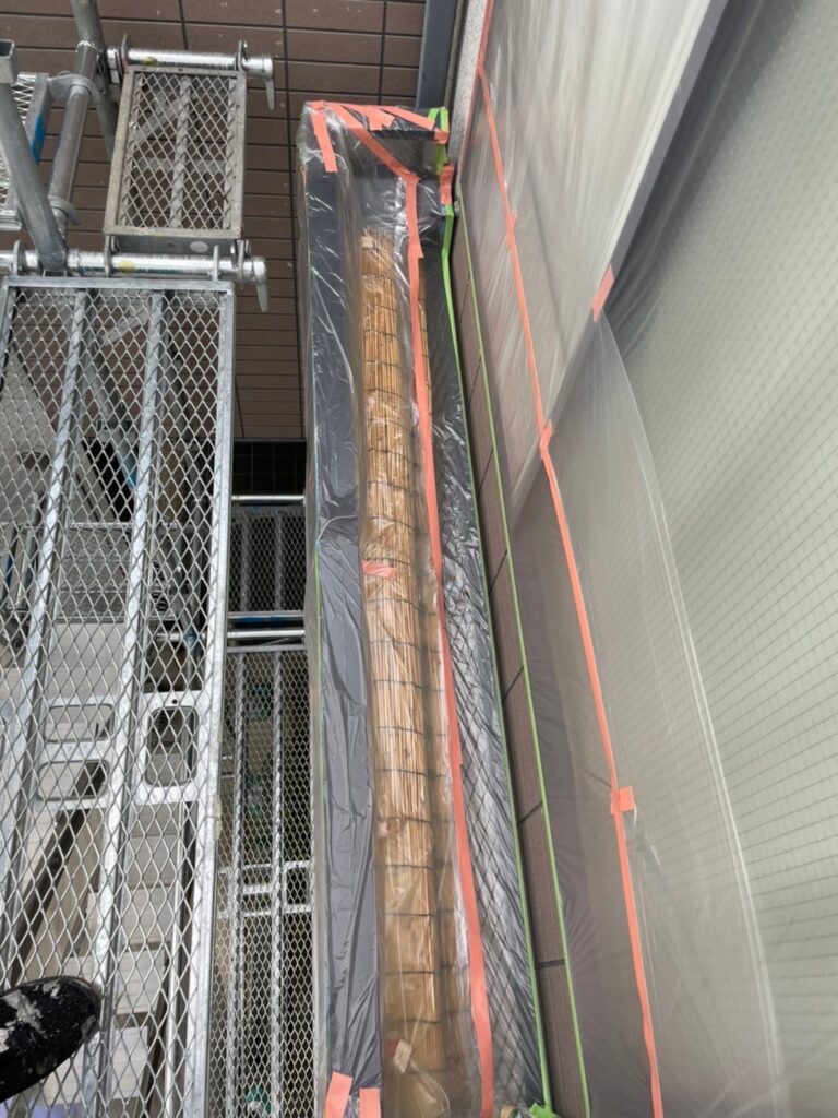 福岡県福岡市中央区 M様邸【住宅塗装】各所養生 写真3