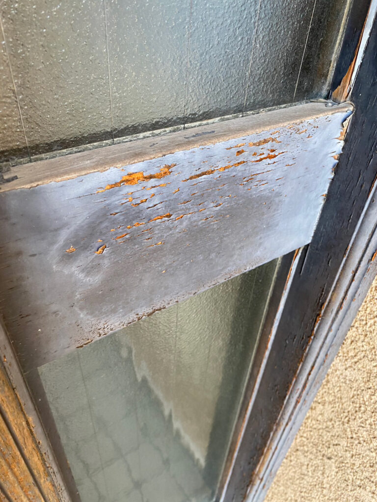 福岡県福岡市西区 M様邸【木製玄関ドア塗装】施工前状況 写真6