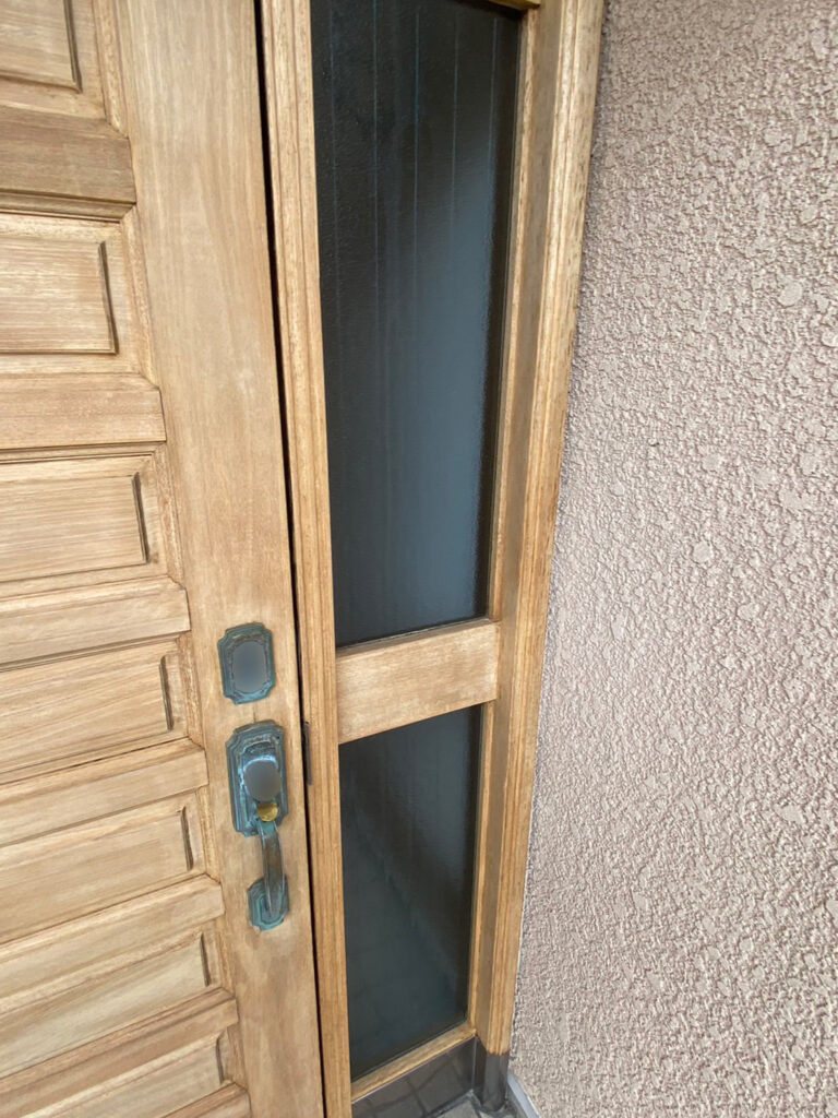 福岡県福岡市西区 M様邸【木製玄関ドア塗装】白木戻し(シミ抜き) 写真24