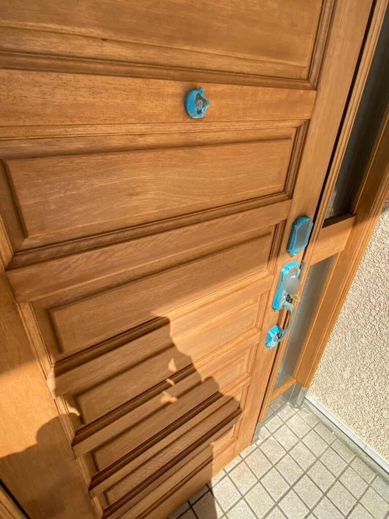 福岡県福岡市西区 M様邸【木製玄関ドア塗装】着色 写真28