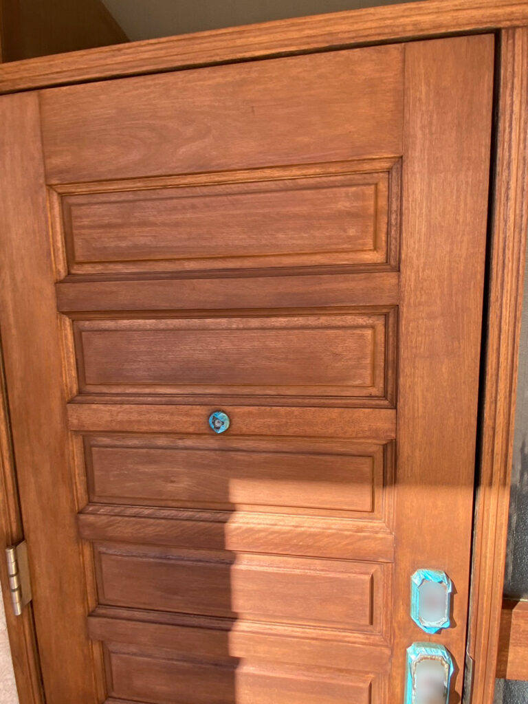 福岡県福岡市西区 M様邸【木製玄関ドア塗装】着色 写真30