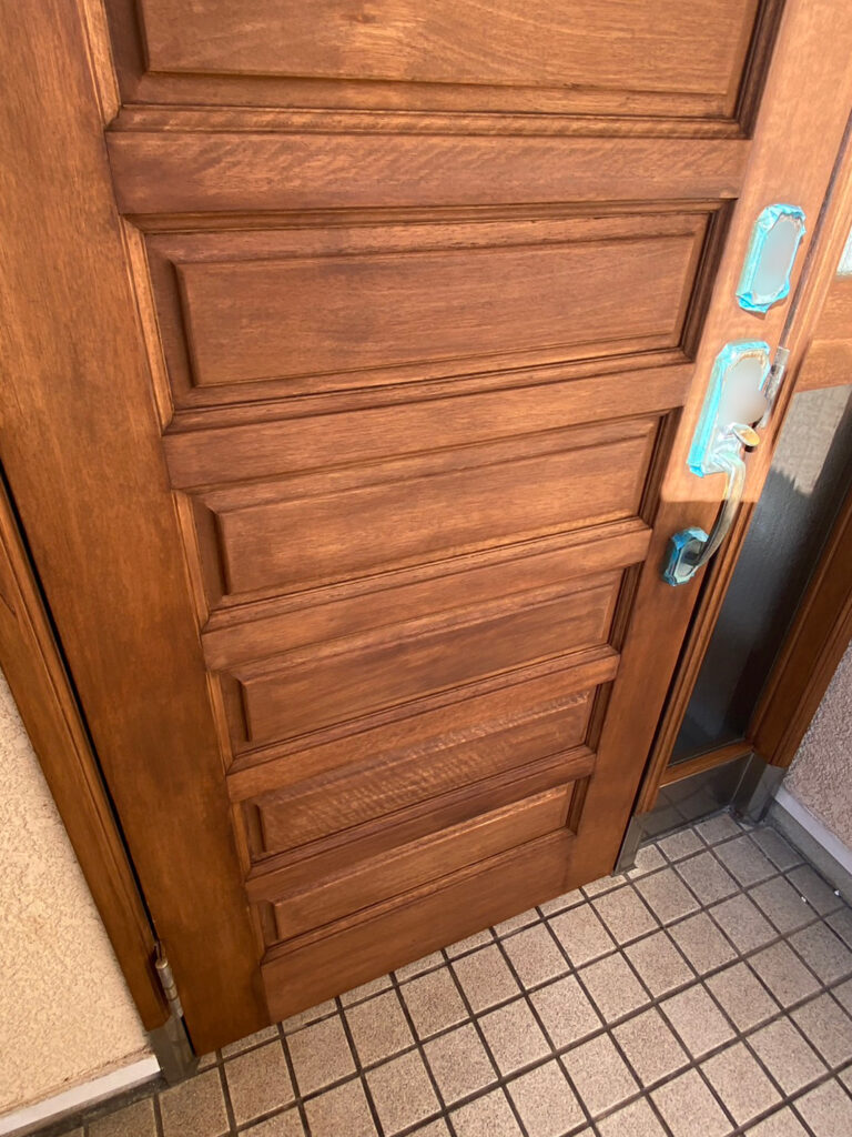 福岡県福岡市西区 M様邸【木製玄関ドア塗装】着色 写真31