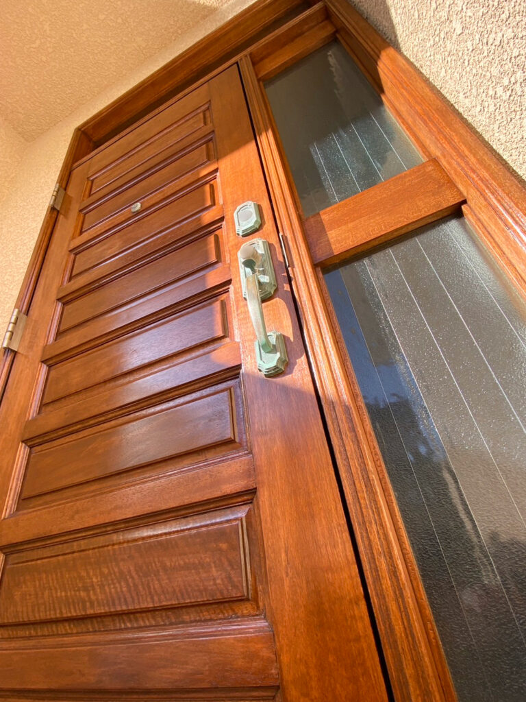 福岡県福岡市西区 M様邸【木製玄関ドア塗装】クリヤー塗装 写真36