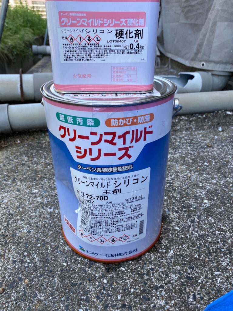 福岡県八女市 テナントビル【改修工事】付帯塗装 写真1