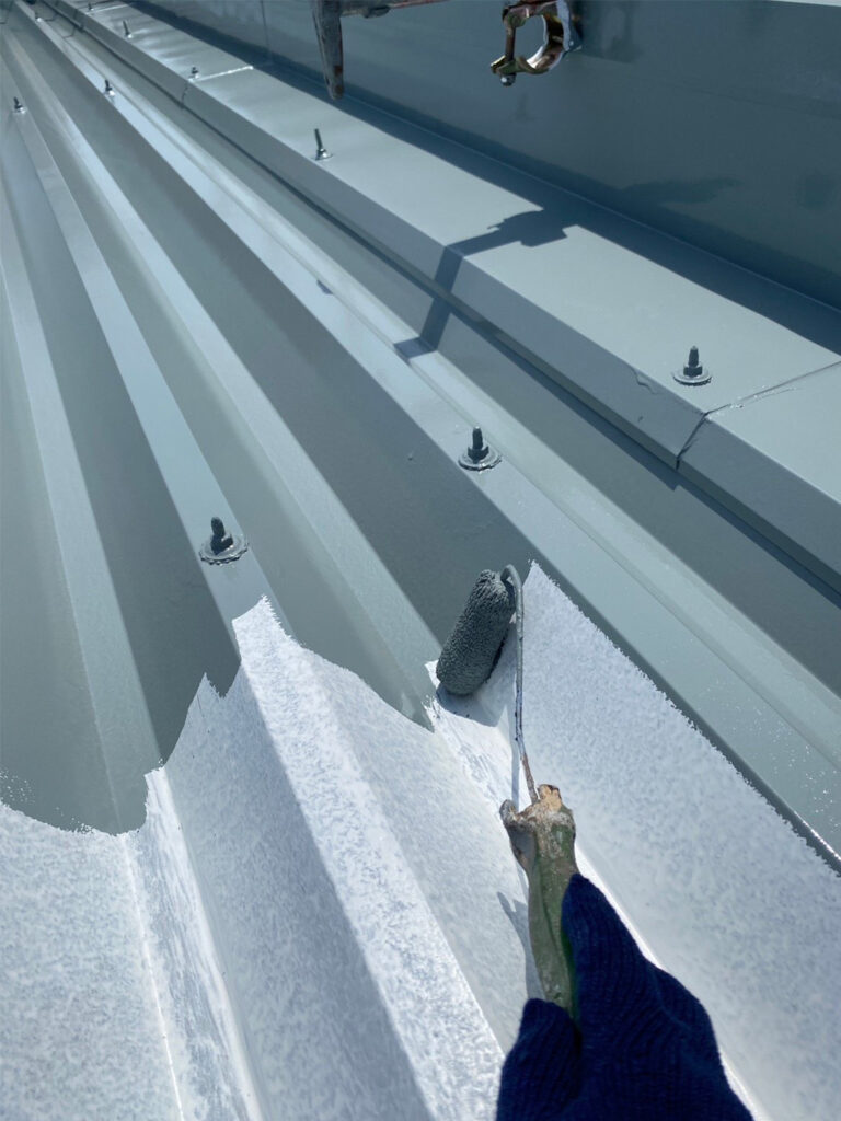 福岡県八女市 テナントビル【改修工事】屋根塗装 写真12