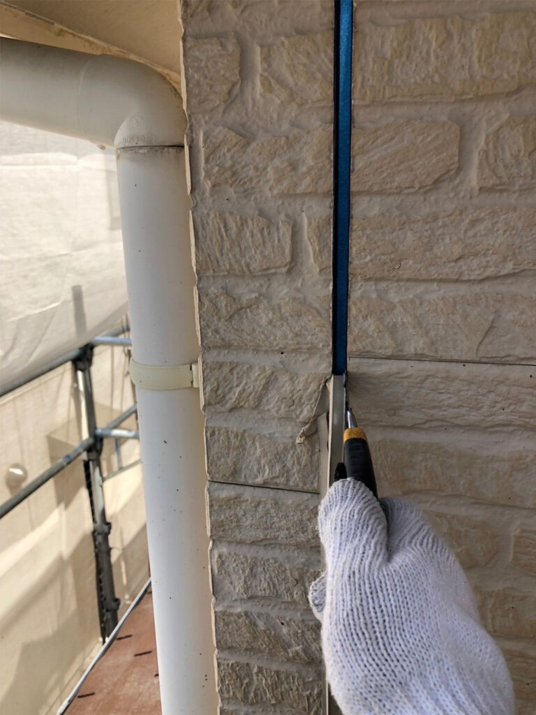 福岡県福岡市東区 O様邸【住宅塗装】コーキング工事 写真1