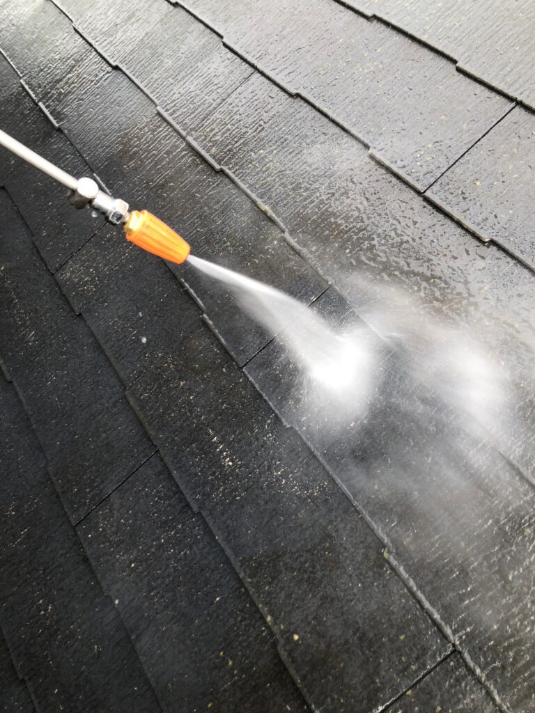 福岡県福岡市博多区 低層階テナントビル【塗装工事】高圧洗浄 写真1