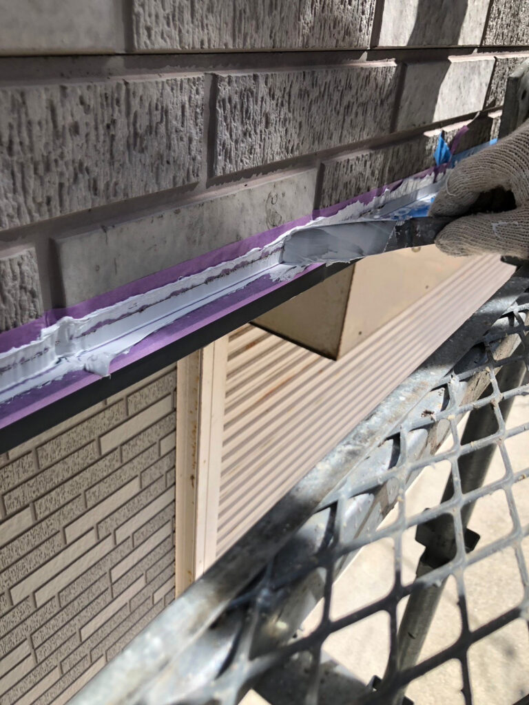 福岡県福岡市博多区 低層階テナントビル【塗装工事】コーキング工事 写真9