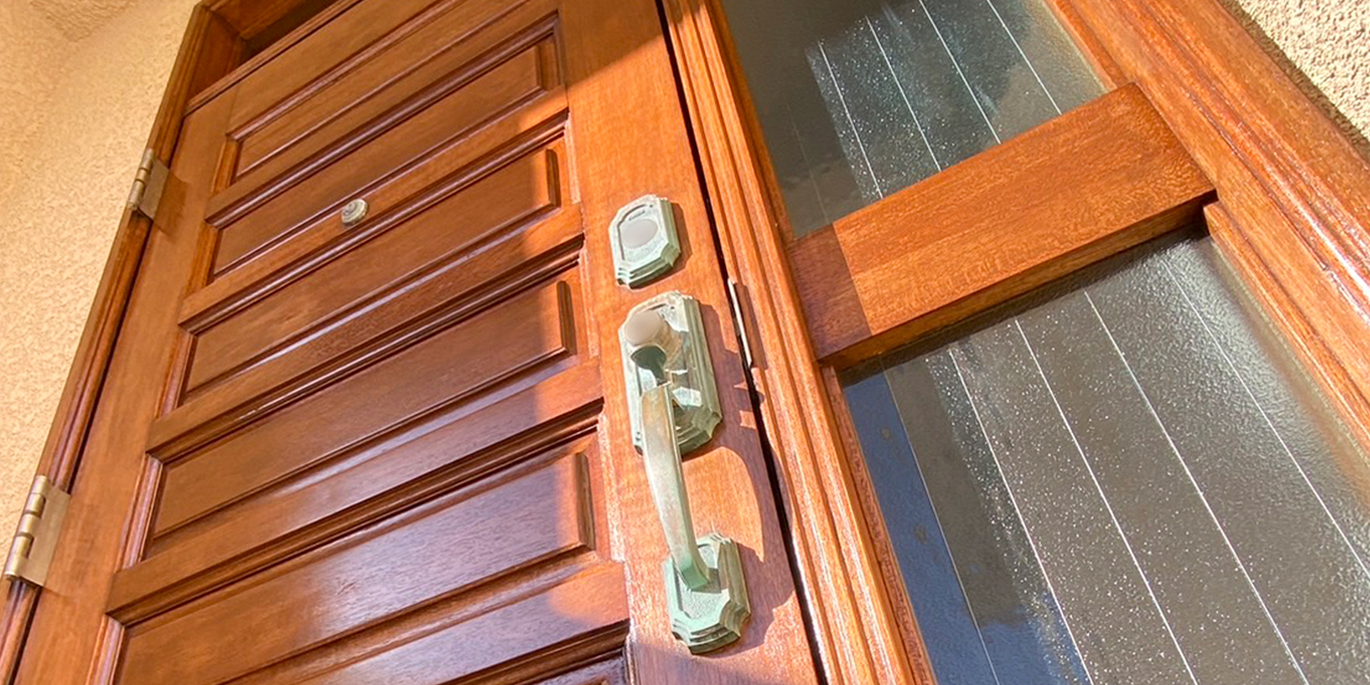 福岡県福岡市西区 M様邸【木製玄関ドア塗装】完工